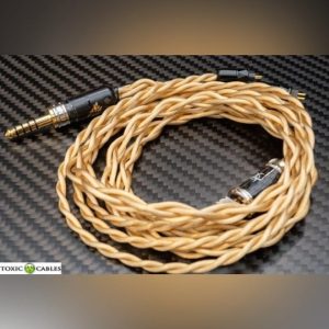 英國 Toxic Cables - Phoenix V3 頂級入耳式耳機升級線 | 21awg Litz OCC Cryo Gold plated silver