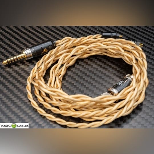 英國 Toxic Cables - Phoenix V3 頂級入耳式耳機升級線 | 21awg Litz OCC Cryo Gold plated silver